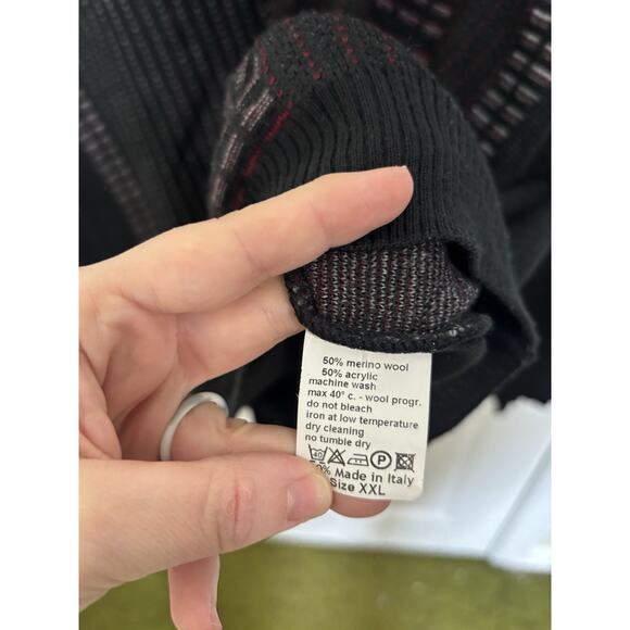 Gionfriddo Merino Wool Blend Men’s Sweater Size XXL Italy Elbow Patches - Picture 6 of 6